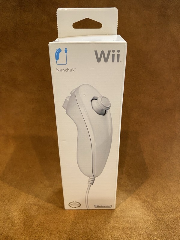 Original OEM Nintendo Wii Nunchuck Controller White – Brand New – Sealed