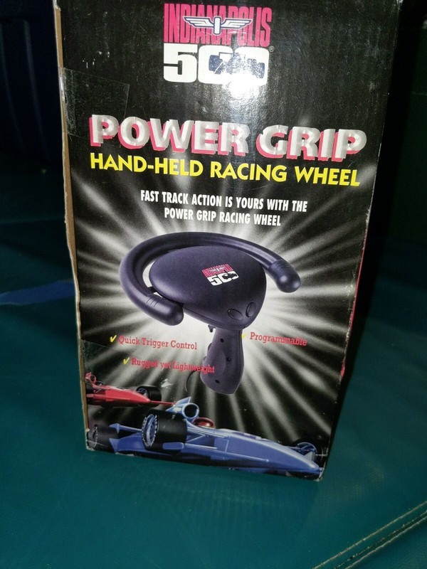 Vintage Micro innovations Indianapolis 500 Power Grip Hand Held Racing Wheel gallery