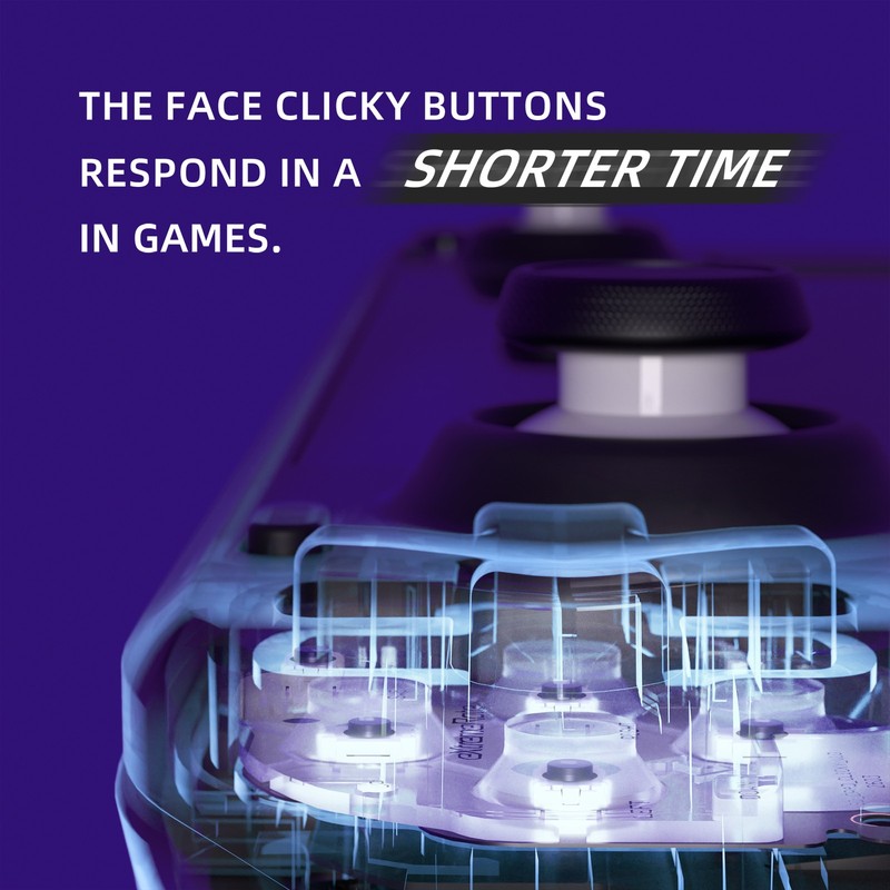 eXtremeRate Face Clicky Kit for Steam Deck LCD Handheld Console Dpad View ABXY gallery