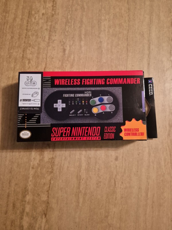 Hori Super Nintendo Classic Edition Wireless Fighting Commander Control Pad New