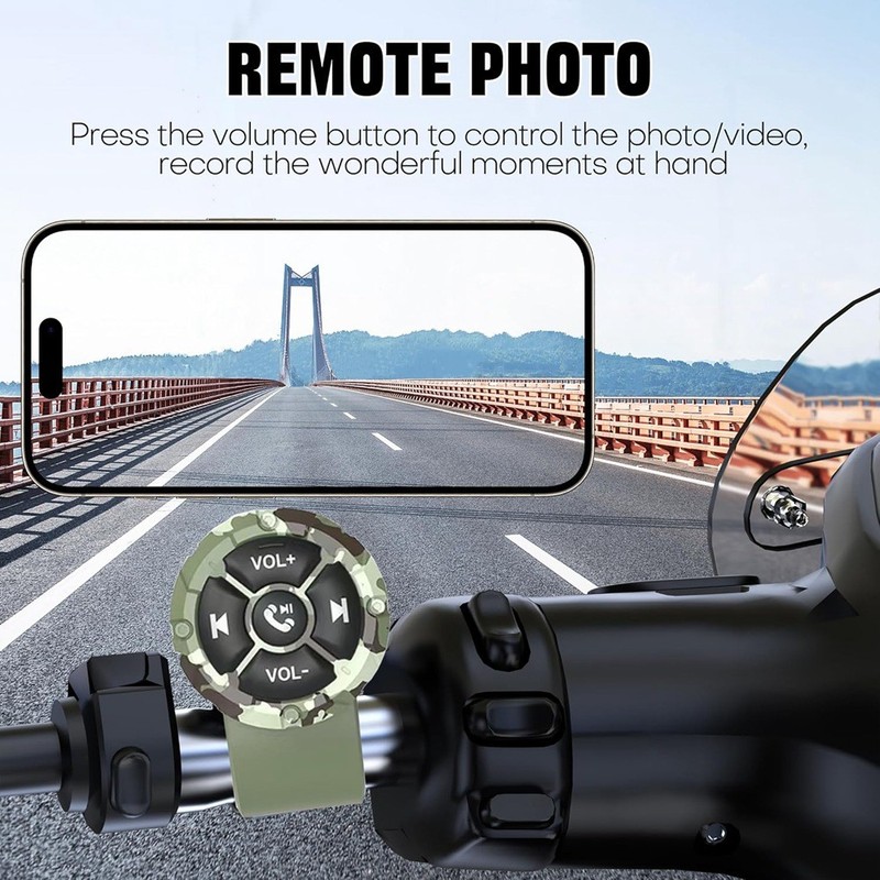 Bluetooth Media Button Remote,5 Keys Music Controller for Car Motorcycle4174 gallery