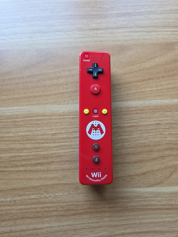 Nintendo Wii Motion Plus Remote Wiimote Controller OEM Mario Limited Edition Red