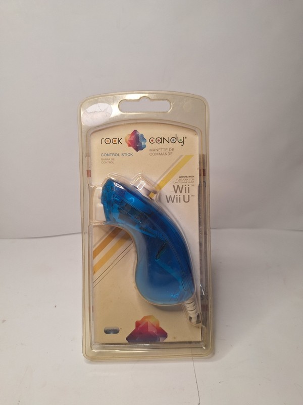 NEW – Rock Candy Control Stick – Wii Nunchuck – Blue berry Boom – NIB – Sealed
