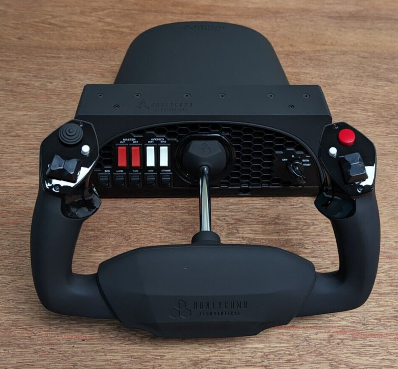 Honeycomb Aeronautical Alpha Flight Controls Yoke & Switch Panel