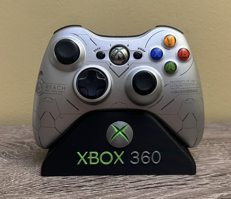 Xbox 360 controller Stand Black With Logo, Custom 3d Print