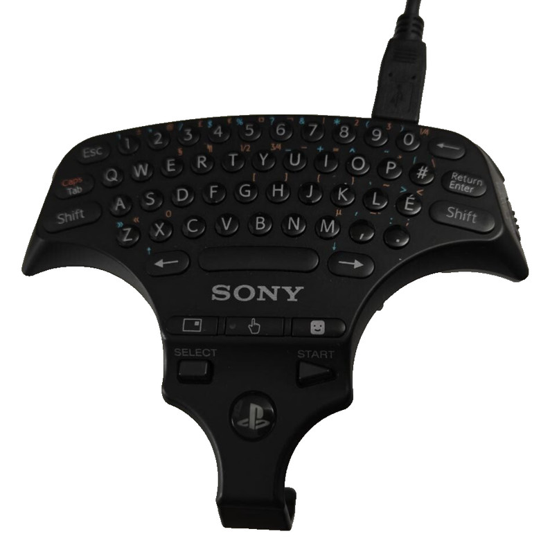 Sony PlayStation 3 - OEM Wireless Keypad/Keyboard Controller - Gently Used gallery