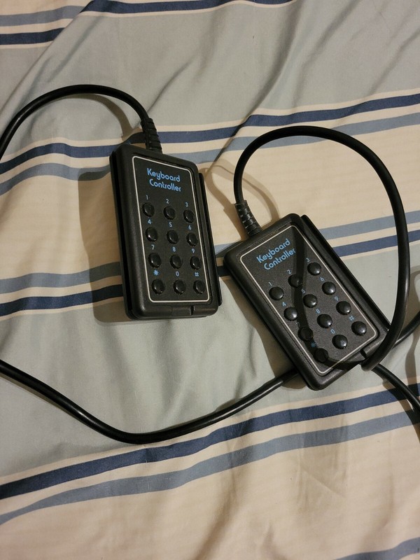 2 Vintage Atari 2600 Keyboard Controllers Lot of 2