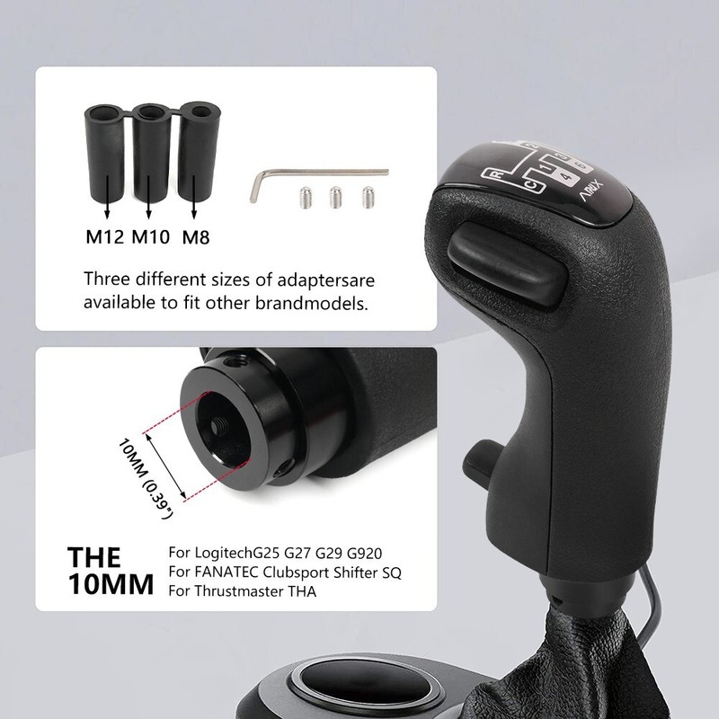 Gear Shift Knob Scania Truck ATS ETS H-Shifter Logitech G25 G27 G29 Fanatec TH8A gallery