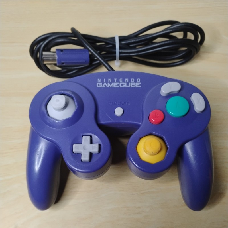 OEM Nintendo GameCube DOL-003 Wired Controller Indigo Tested WORKS FREE SHIPPING gallery