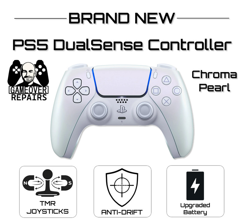 NEW PS5 DualSense Controller Upgraded w/ HALLPI TMR Joysticks & Upgraded Battery