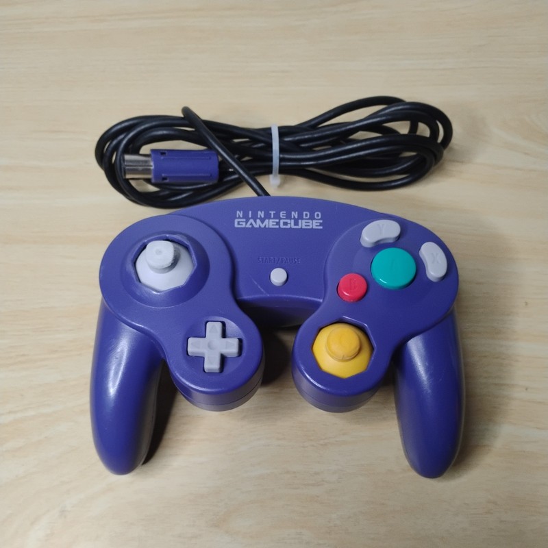 OEM Nintendo GameCube DOL-003 Wired Controller Indigo Tested WORKS FREE SHIPPING