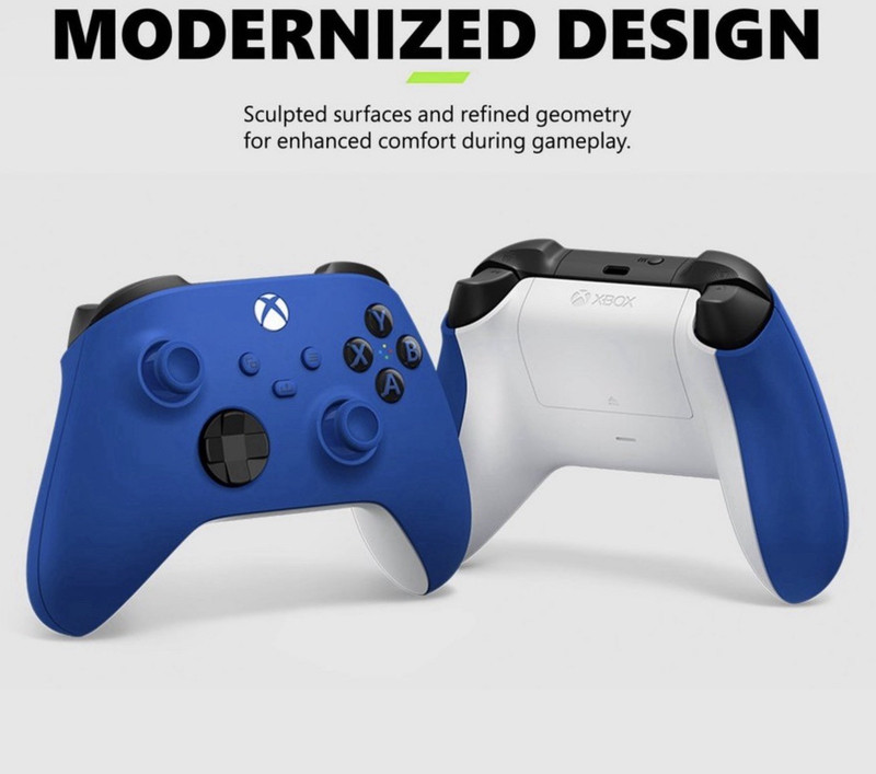 Microsoft Xbox Wireless Controller Shock Blue Wireless Xbox One/Series X|S
