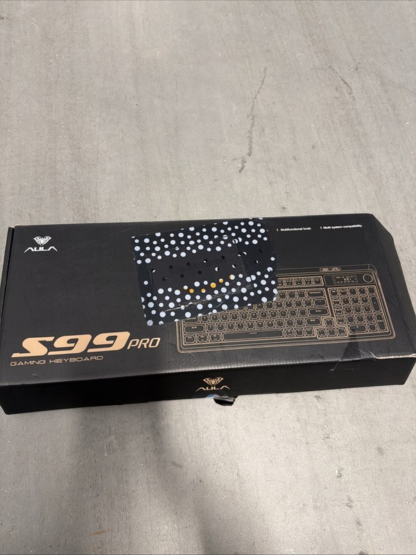 AULA S99 Pro Wireless Keyboard, Gaming Keyboards Media Knob Custom RGB Backli...