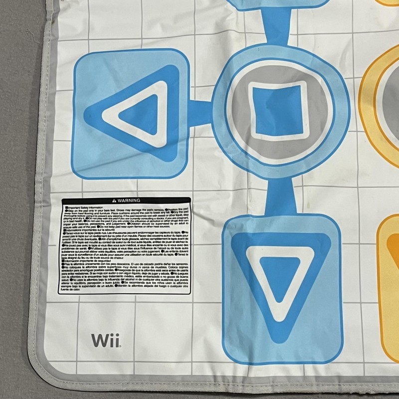 Bandai Namco Wii Dance Pad Mat Controller BC-001 White Padded Active Life gallery