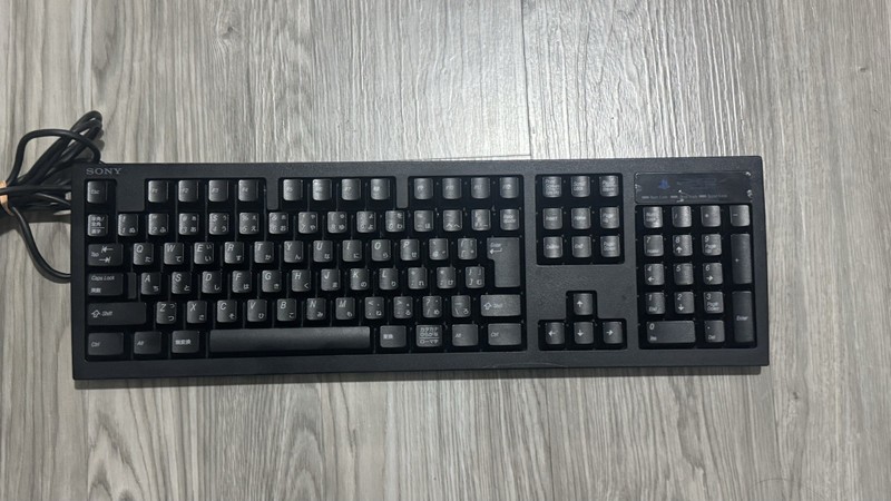 Sony PlayStation 2 USB Keyboard SCPH-10240 PS2 Controller Black Used Japan