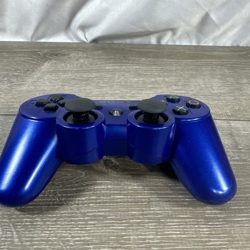 OEM Sony PlayStation 3 PS3 Blue Wireless DualShock Sixaxis Controller - Tested gallery