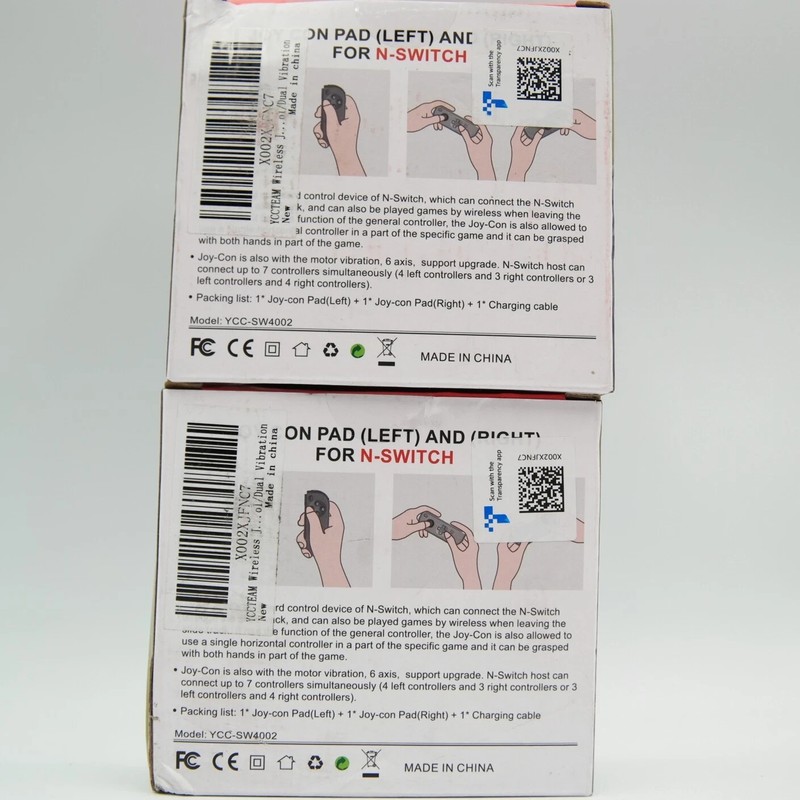 YCCTEAM Nintendo Switch Joy-Cons Pad Gray Left And Right Set Of 2 For N-Switch gallery