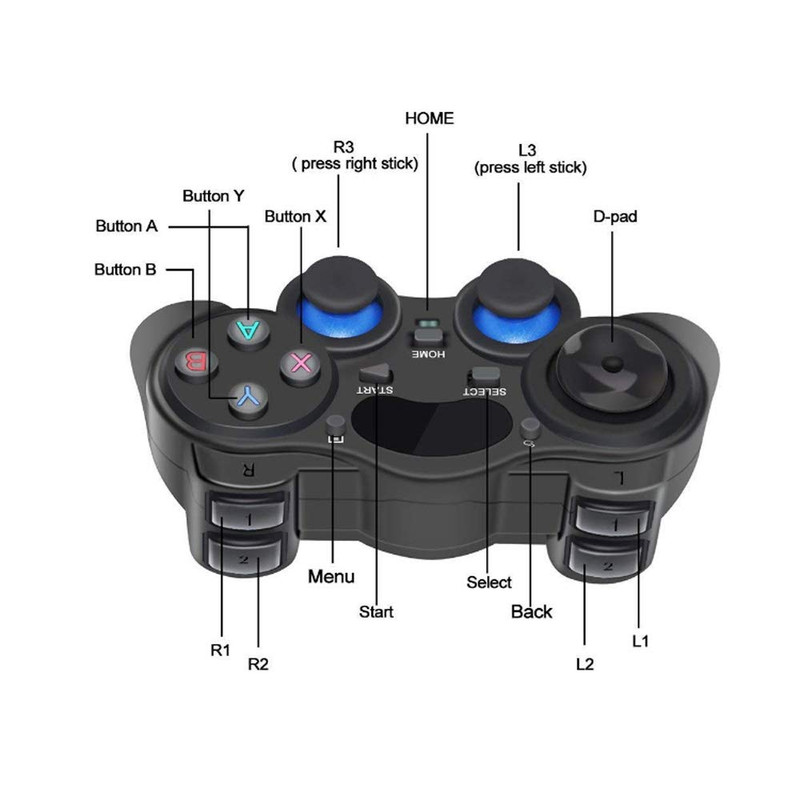 USB Wireless Gaming Controller Gamepad for Pc/Laptop Computer(Windows XP/7/8/10) gallery