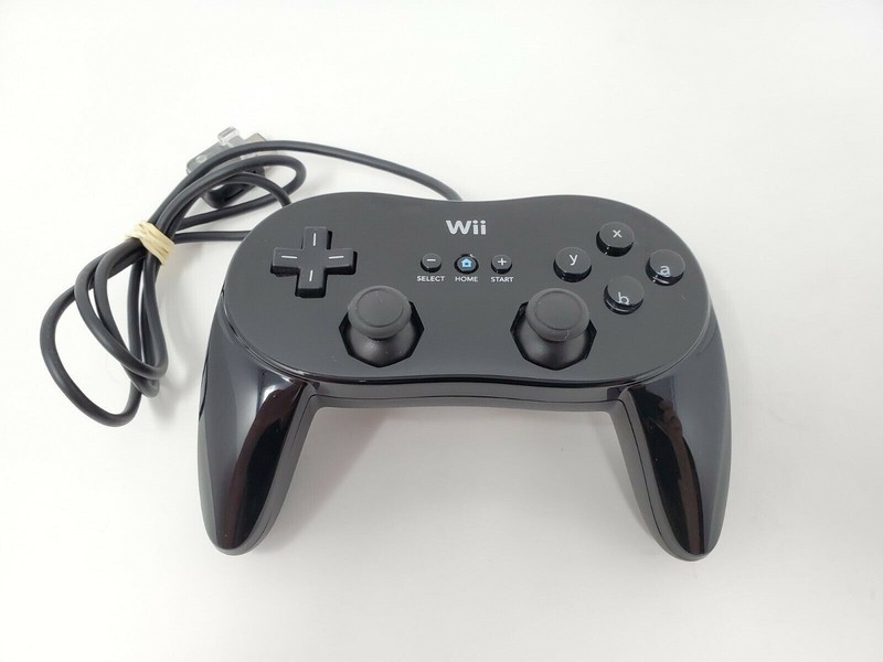 Official Nintendo Wii Pro Controller Classic Black or White RVL-005 OEM TESTED gallery