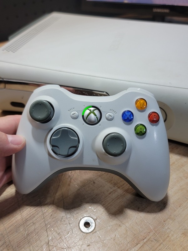 OEM Microsoft Xbox 360 Wireless Controller White Genuine *READ BELOW*