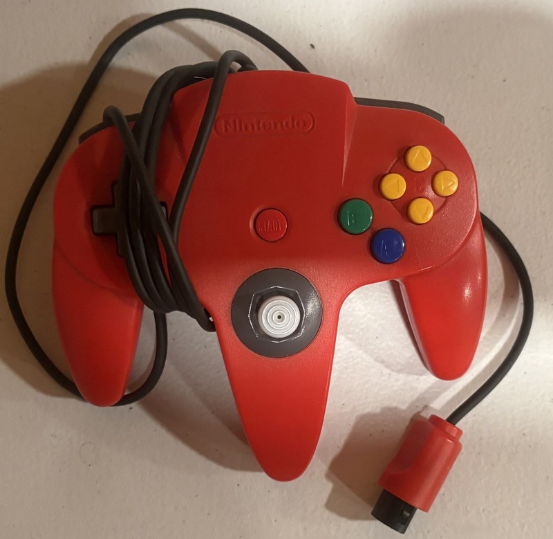 Authentic OEM Nintendo 64 N64 Video Game Controllers Red