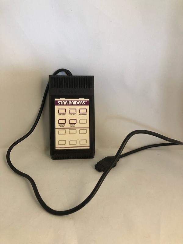 Atari 2600 Video Touch Pad Controller With Overlay Cleaned Tested Working