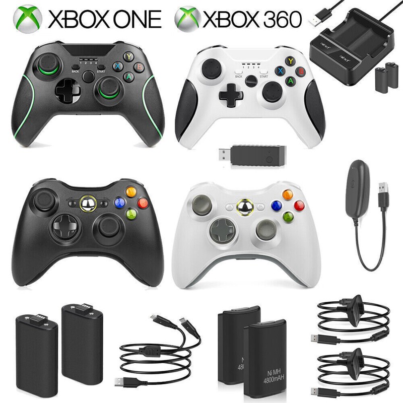 Replacement Controller & Rechargeable Battery Charger For XBOX/XBOX ONE/XBOX 360