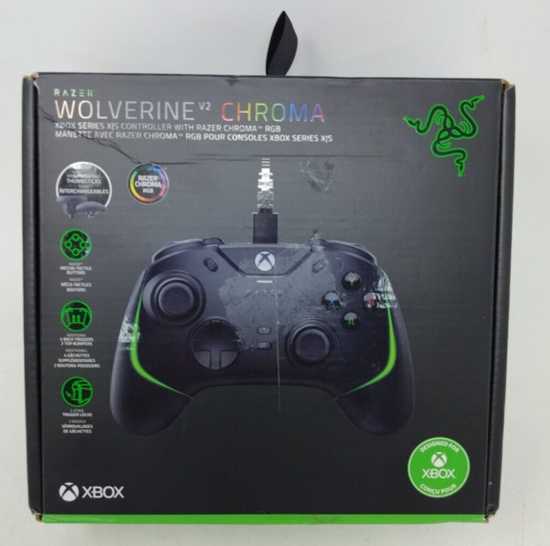 Razer Wolverine V2 Chroma RGB Wired Gaming Pro Controller for Xbox