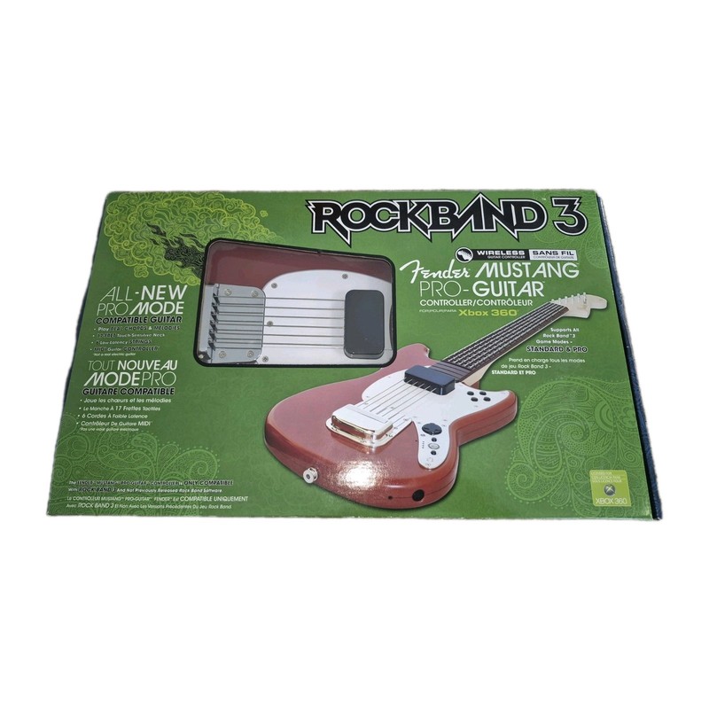 XBox 360 Fender Mustang Pro-Guitar Controller Rockband 3 Mad Catz
