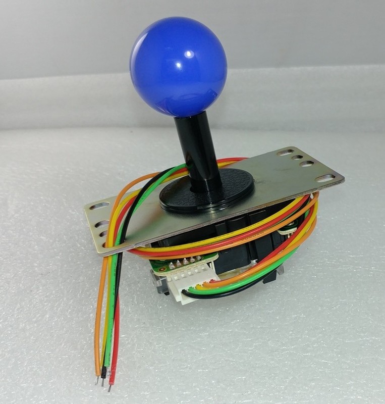 Japan Sanwa Joystick Dark Blue JLF-TP-8YT-SK & GT-Y Harness Video Arcade Parts