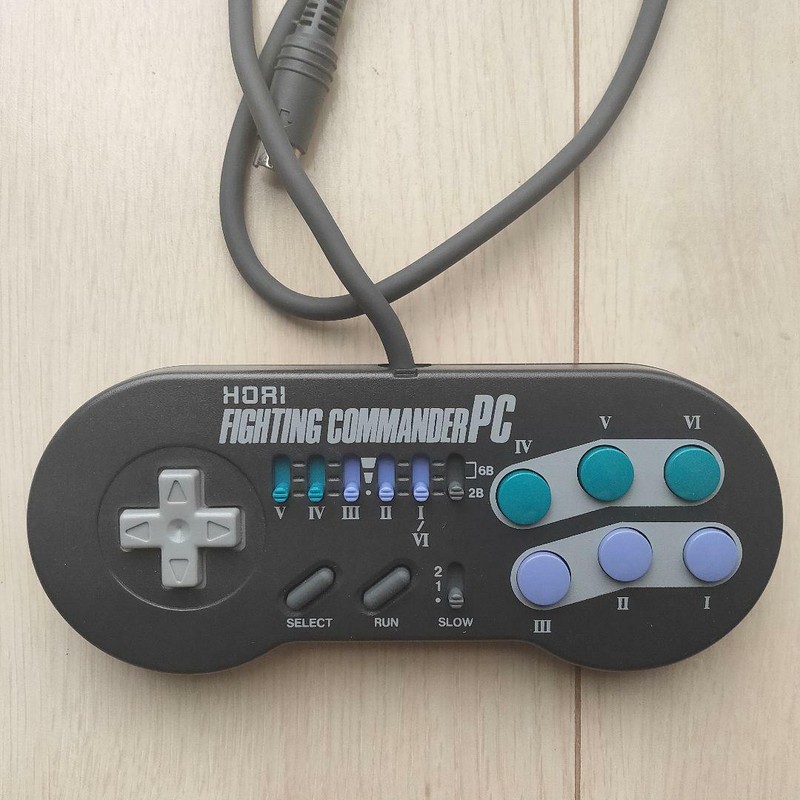 PC Engine Controller HORI Fighting Commander PC 6 Button HPJ-07 NEC PCE