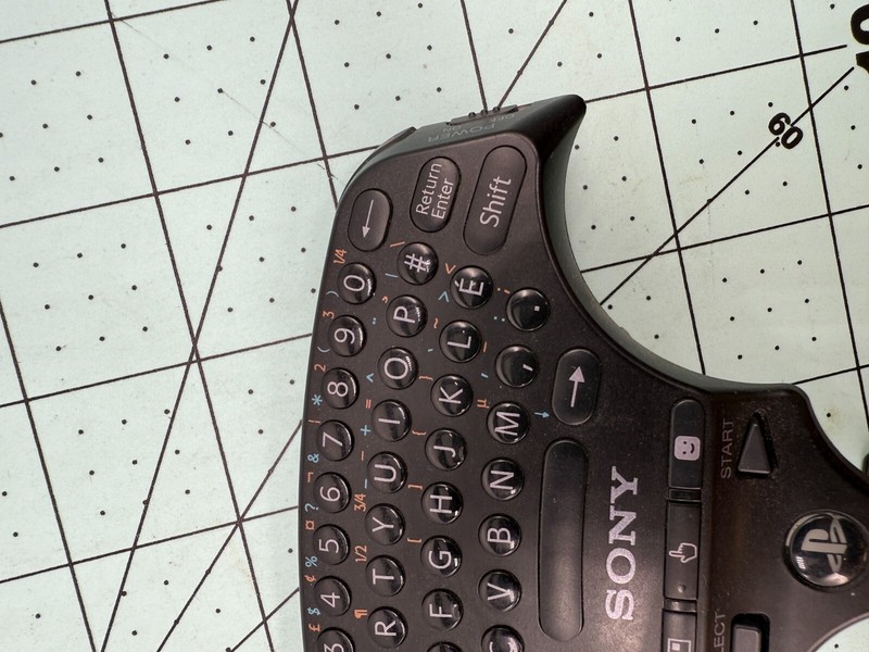 Black Wireless Keypad Official (Sony Playstation 3 ps3) Keyboard CECHZK1UC gallery