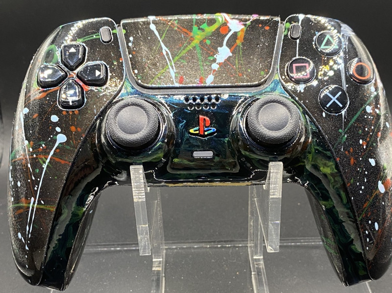 Custom Painted PS5 DualSense Controller TMR Sticks One of One Glossy