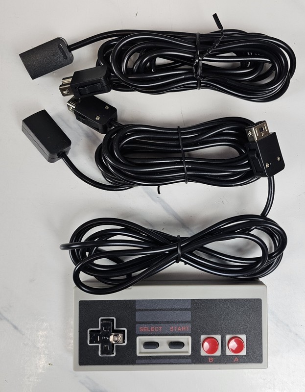 Single Controller & 2 Extension Wires For Classic Nintendo NES