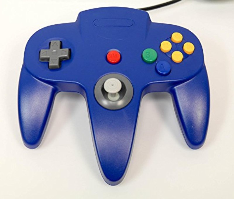 Nintendo N64 USB Controller Blue By Mars Devices Gamepad PC MAC Brand New