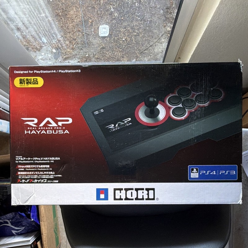 HORI RAP Real Arcade Pro.V Hayabusa Turbo Wired USB Stick PS4 PS3 PC Gent Used