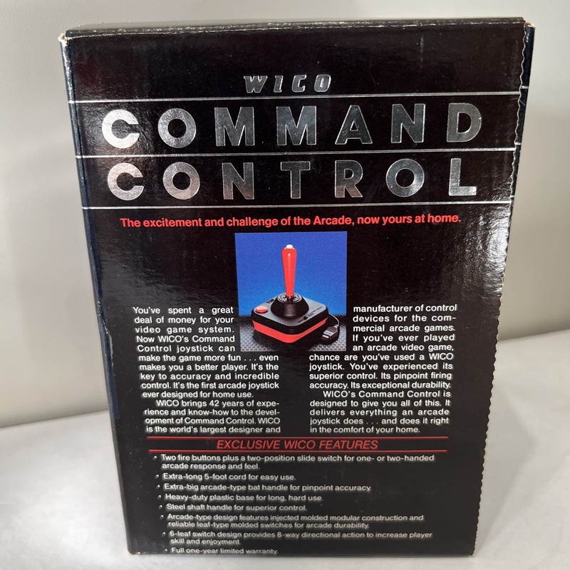 Wico Command Control Joystick 15-9714 Atari 2600 System or 400/800 Computers NEW gallery
