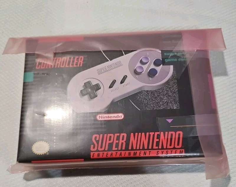 Rare Vintage Super NES Nintendo Controller Factory Repaired W/Paperwork Dated