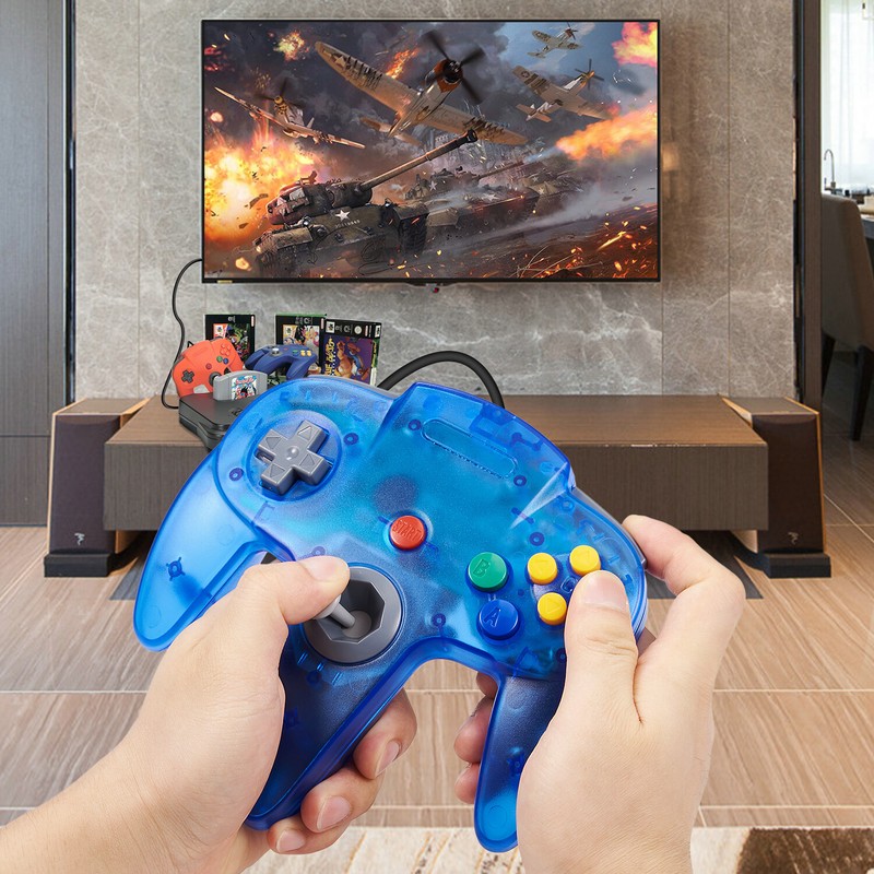 Wired N64 Controller Joystick Compatible with Nintendo 64 N64 Video Game Console gallery