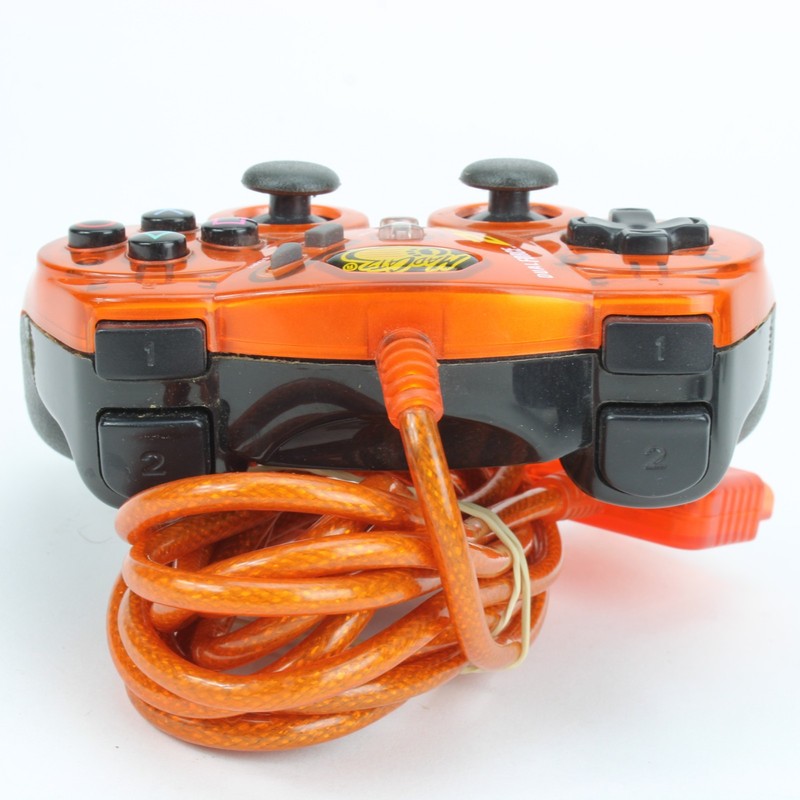 Lot Mad Catz PS2 Dual Force 2 Pro Micro Con Controller Clear Red Orange Gray gallery
