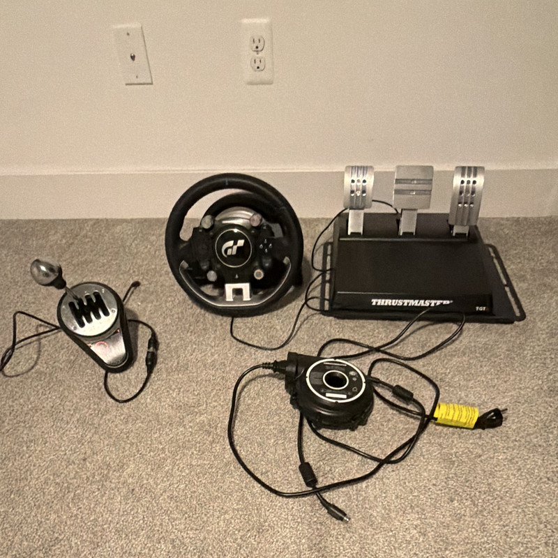 Thrustmaster T-GT Racing Wheel w/ T3PA-TGT Pedals & Shifter. PlayStation/4/PC