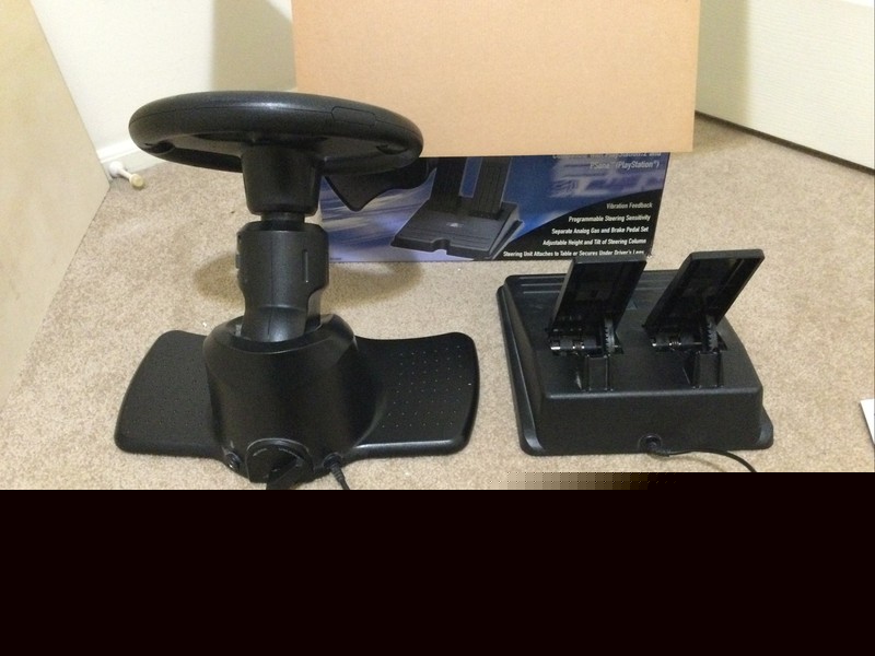 Performance V3FX Racing Wheel 2 Playstation PS2 Steering Wheel & Pedals P-22113 gallery