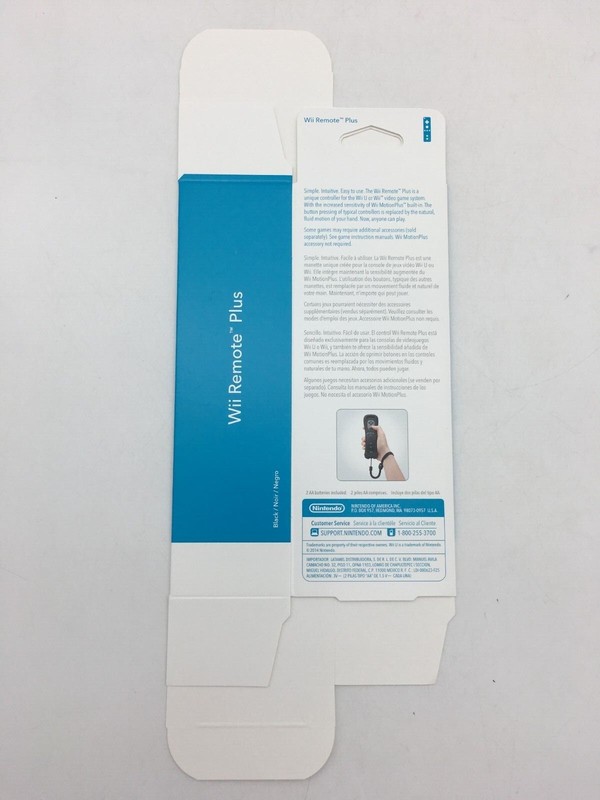 DISPLAY BOX - Black Wii U Motion Plus Remote Controller gallery