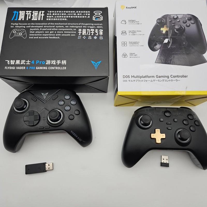 LOT OF 2 EASYSMX / FLYDIGI Vader 4 Pro Controller PC Switch wireless Complete