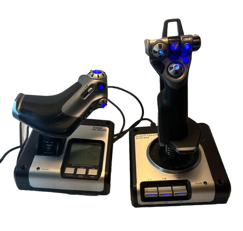 Saitek x52 Flight Control System Joystick and Throttle – With Connecting Cable