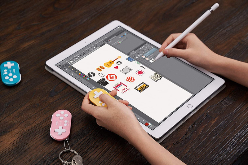 8Bitdo Zero 2 Bluetooth Key Chain Sized Mini Controller for Nintendo Switch, Win gallery