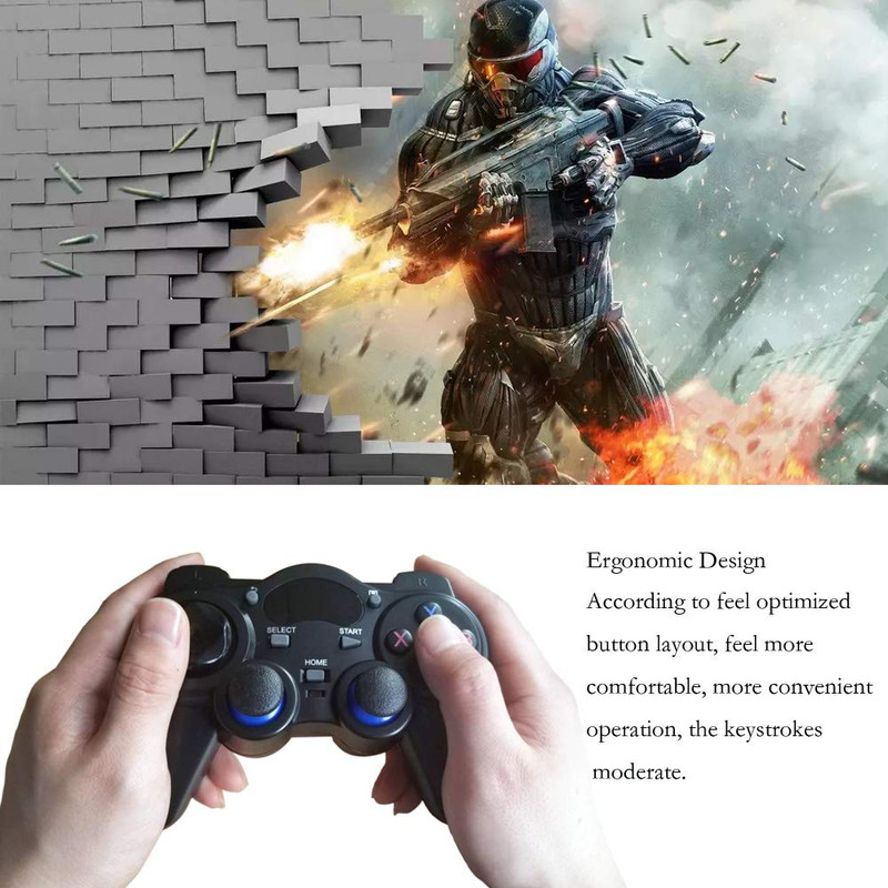 USB Wireless Gaming Controller Gamepad for Pc/Laptop Computer(Windows XP/7/8/10) gallery