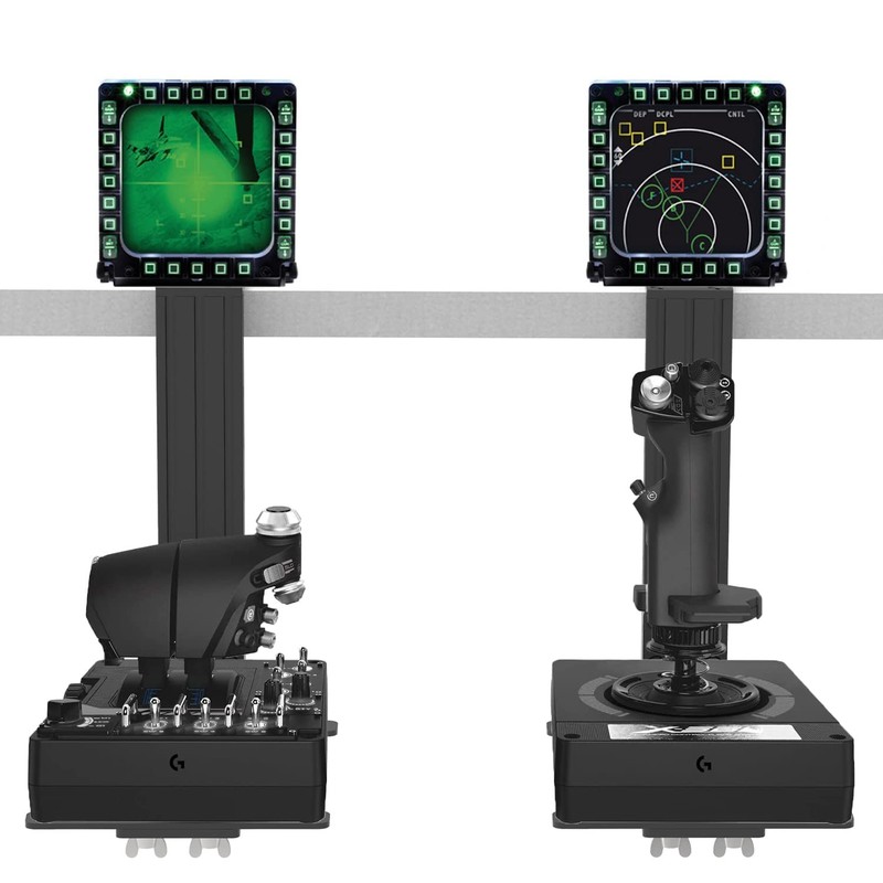 Universal Flight Simulator Desk Mount Set for Joystick and Throttle HOTAS gallery