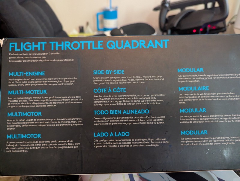 Logitech 945000032 Flight Throttle Qudrant – Black