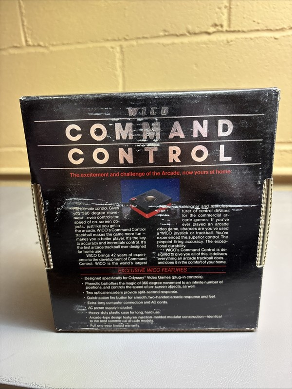 WICO Command Control ODYSSEY Vintage Trackball 72-4555New NOS Extremely Rare gallery